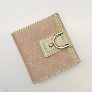 VINTAGE GUCCI WALLET - BABY PINK - AUTHENTIC